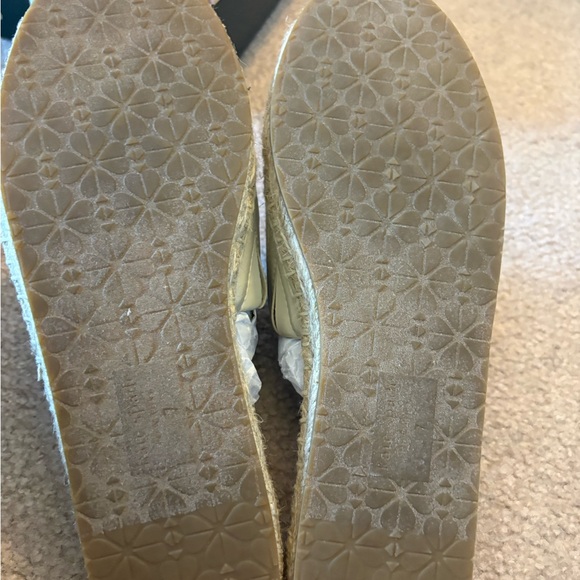 Kate Spade Pineapple Embroidered Espadrille Slides - Natural/Green - Picture 4 of 4
